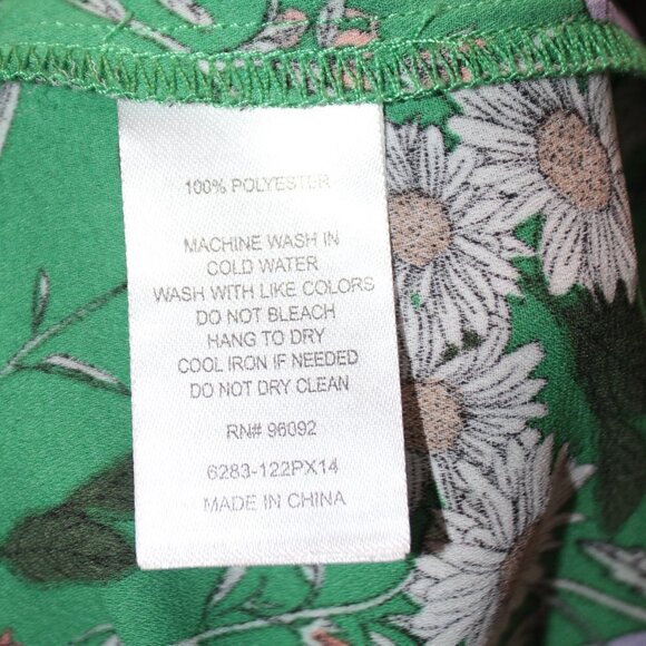 Dalia Green Floral Sleeveless Top - Picture 9 of 13